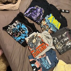 6 marvel shirts lot